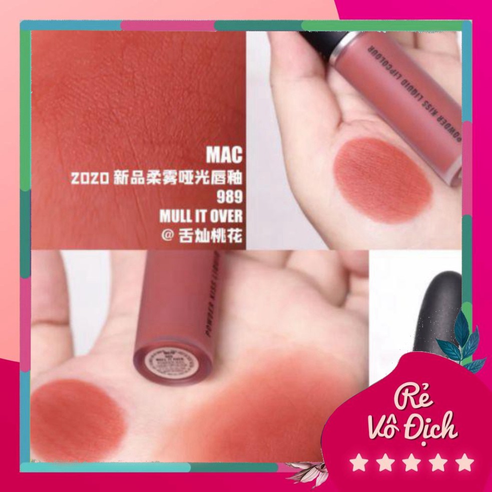 [Bán-Giá-Gốc] ❤️Hàng Mới về❤️ Chính Hãng Son Mac Kem POWDER KISS LIQUID LIPCOLOUR. Độ chuẩn màu cao, không phụ thuộc nhi