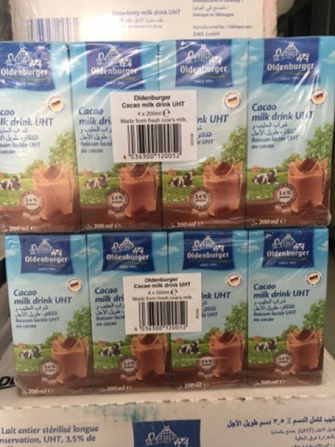 Sữa tươi nguyên kem Oldenburger nhập từ Đức thùng 24 hộp 200ml