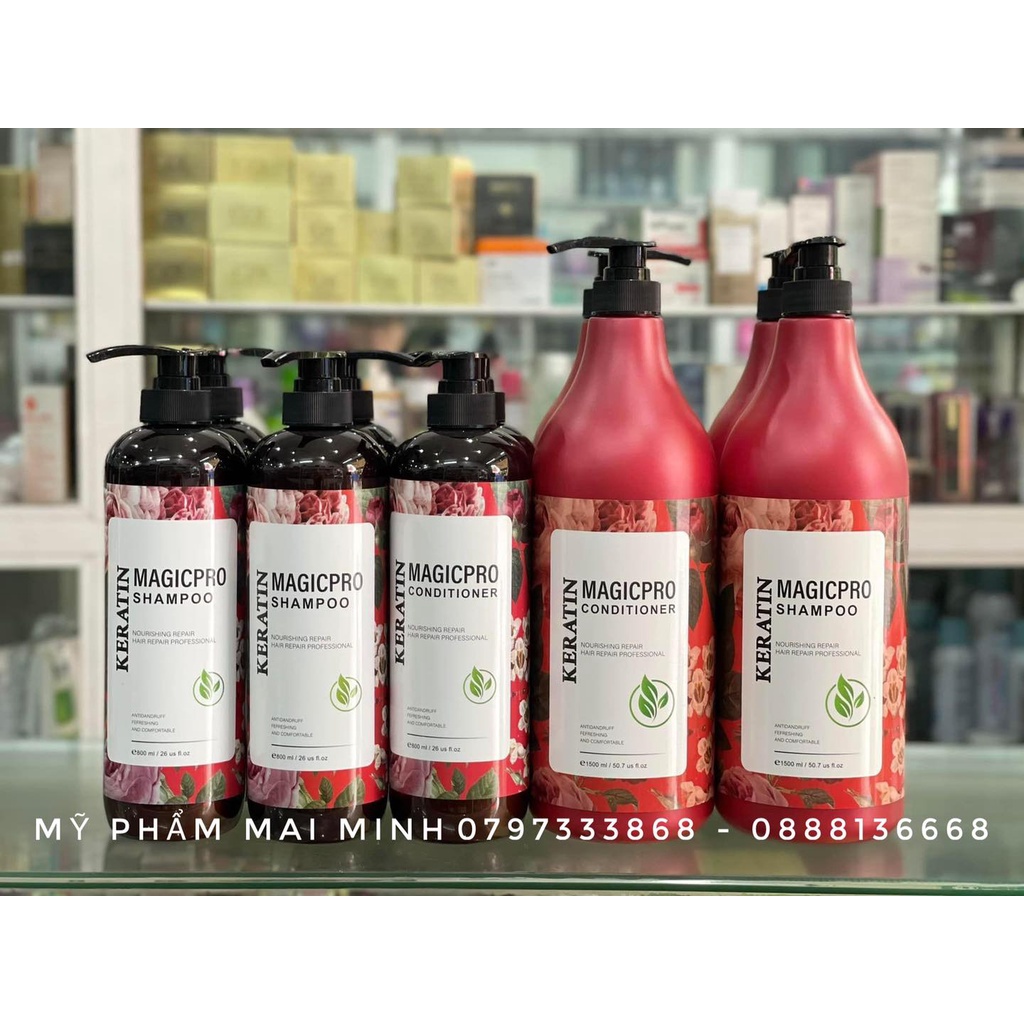 Cặp dầu gội xả Magic Pro siêu phục hồi, chăm sóc tóc hư tổn - myphamvananh