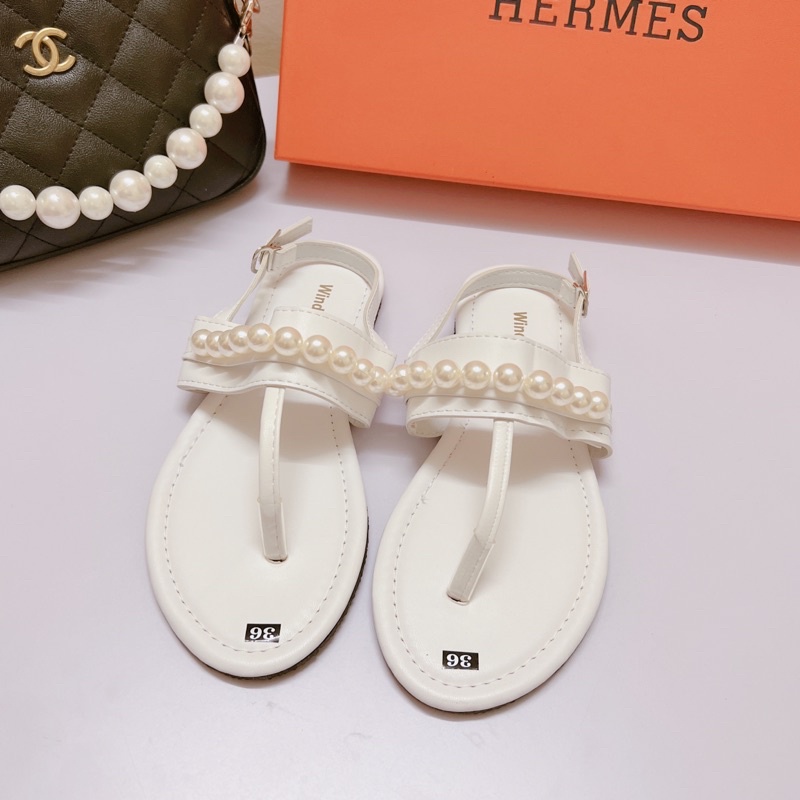Dép sandal kẹp ngón quai ngọc đơn giản