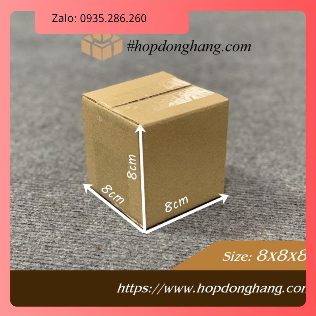 [COMBO 100h] Hộp 8x8x8 - Hộp Carton Đóng Hàng