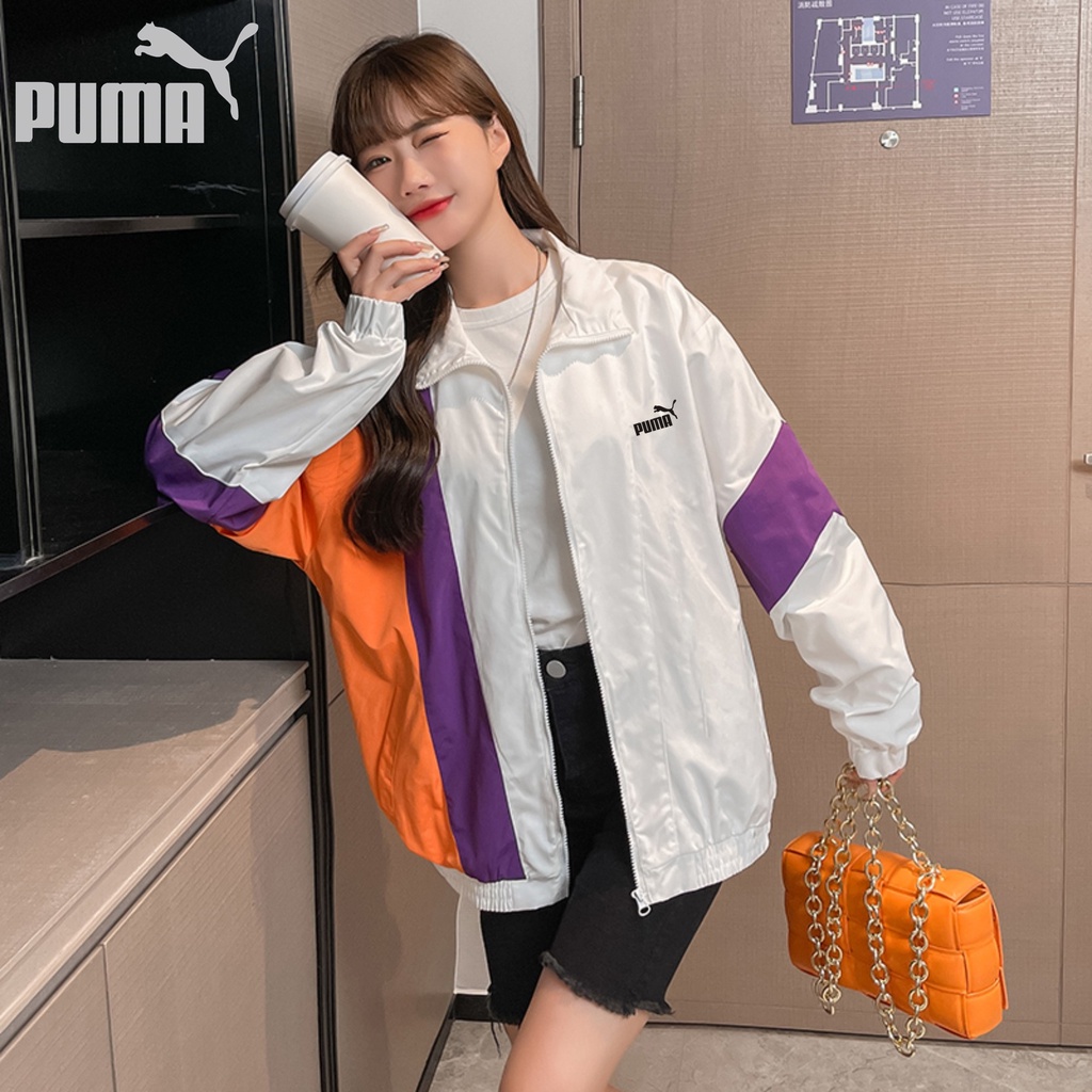 Áo Khoác Thể Thao Puma 100% Chính Hãng Cổ Đứng Nhanh Khô Chống Thấm Nước Dành Cho Nữ