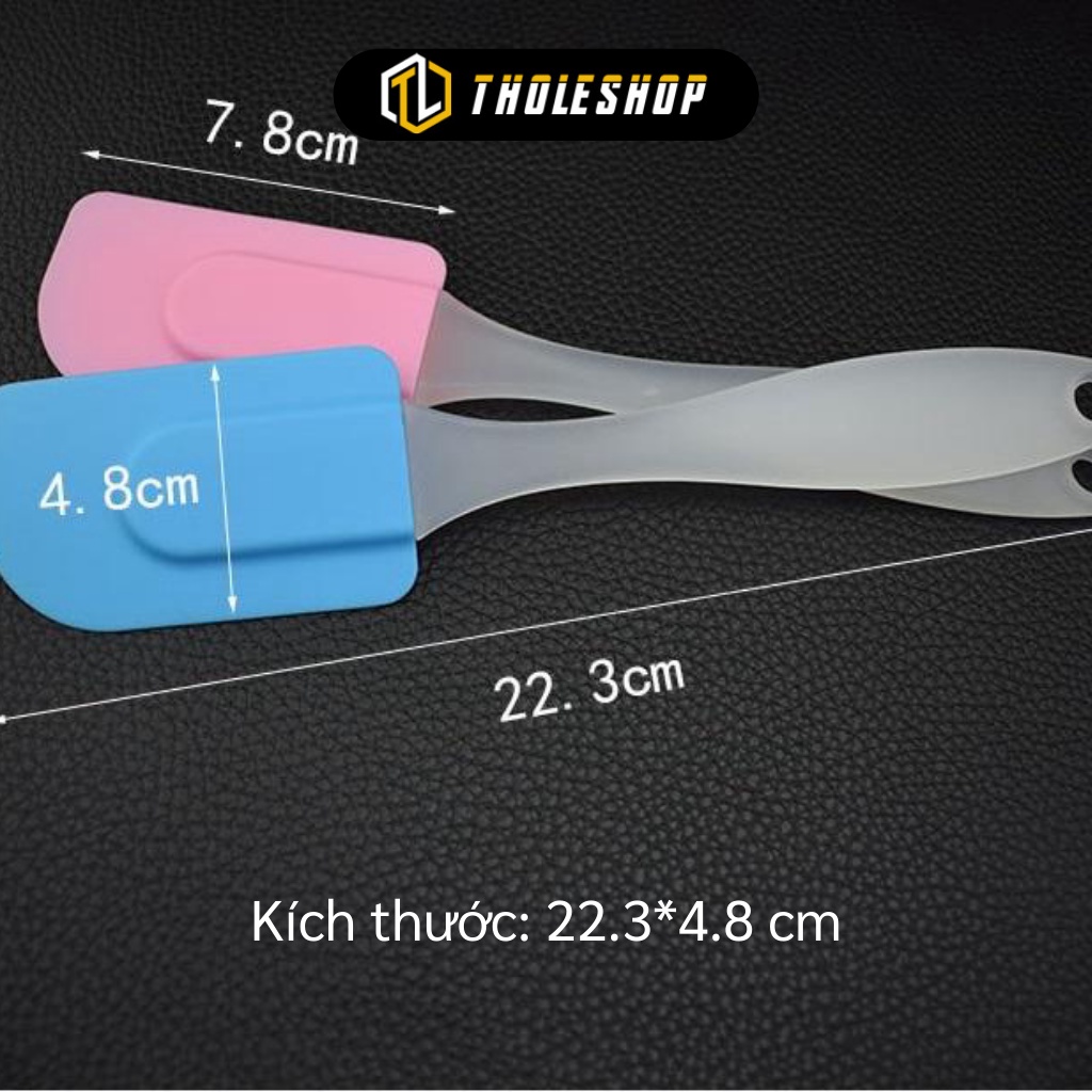Cây Phết Kem - Phới Dệt Trộn, Vét bột Bằng Silicon, Xẻng Khuấy Phết Kem Tiện Dụng 5998