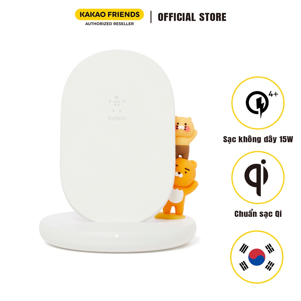 Đế sạc đứng không dây Kakao Friends Ryan &amp; Choonsik