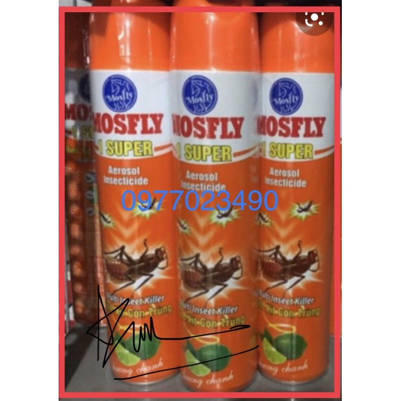 Xịt muỗi MOSfly 600ML cam