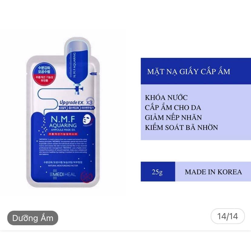 Mặt nạ giấy mediheal, mặt nạ dưỡng da dưỡng ẩm chống lão hóa cấp ẩm | BigBuy360 - bigbuy360.vn