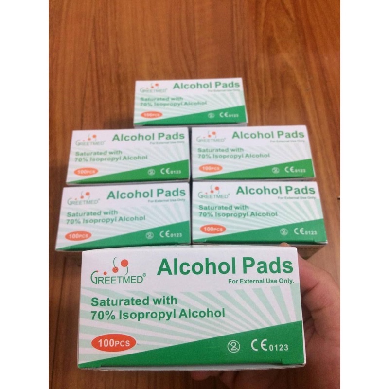 Gạc tẩm cồn sẳn - Alcohol Pads (100 miếng)