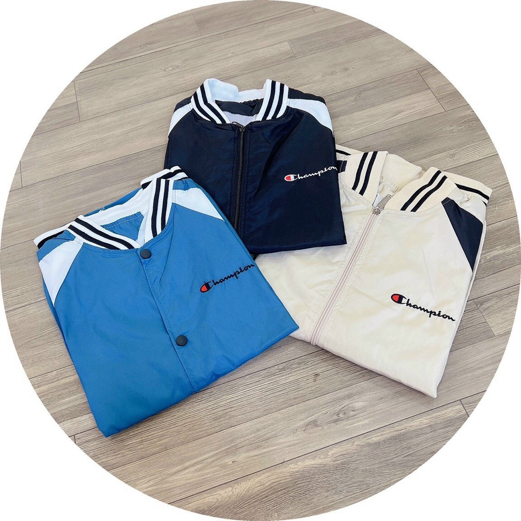 Áo khoác dù nam nữ CHAMPION form rộng