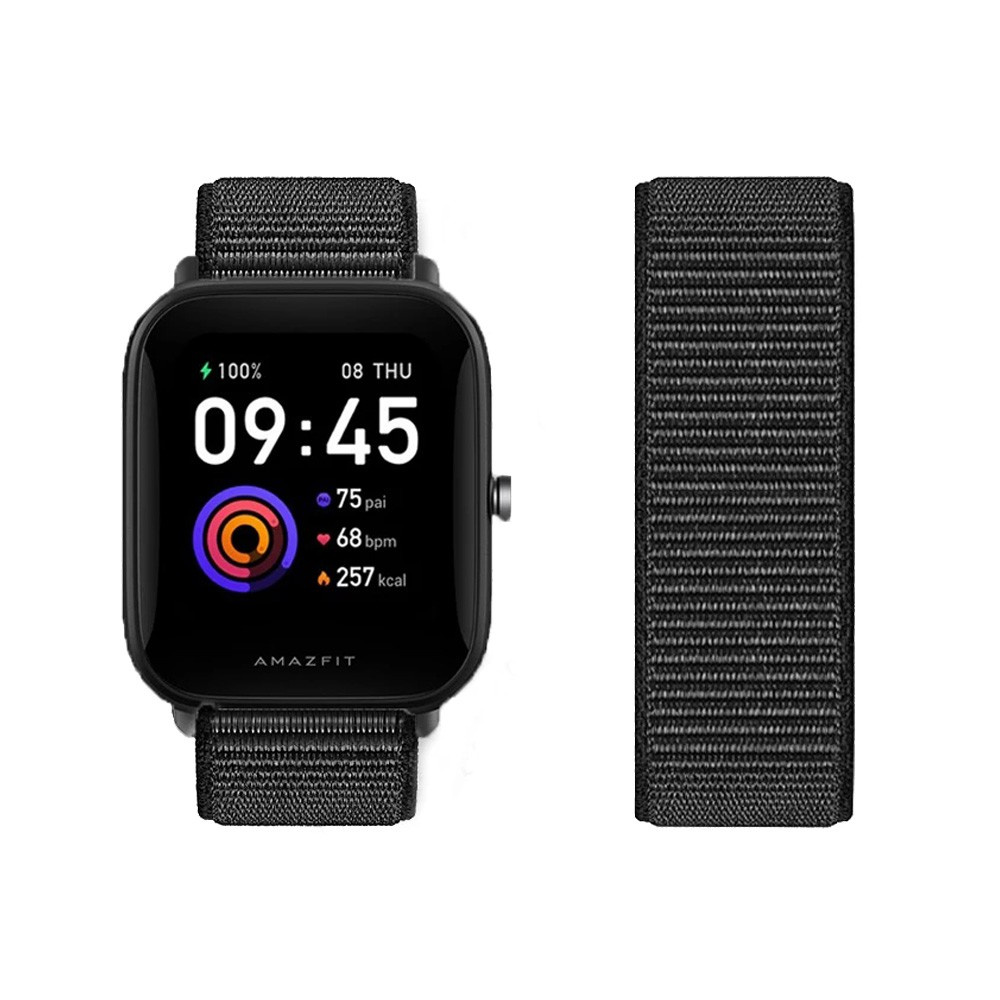 Dây Đeo Nylon 20Mm Cho Đồng Hồ Thông Minh Xiaomi Huami Amazfit Bip U Pro GTS 3 Bip S GTS 2 Mini GTR 42mm
