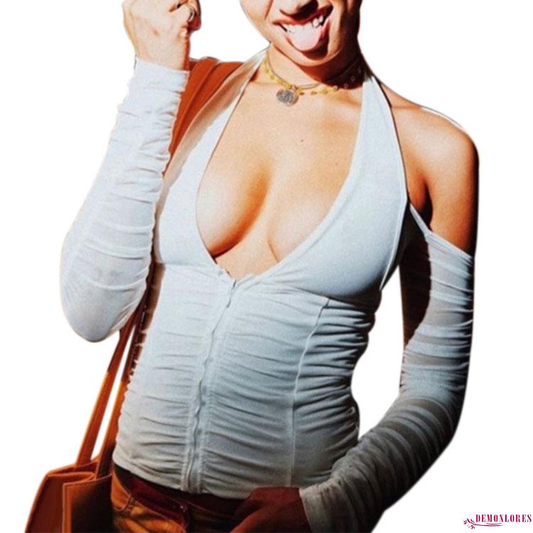 Áo Khoác Cardigan Cổ Chữ V Khoét Sâu Gợi Cảm Cho Nữ | BigBuy360 - bigbuy360.vn