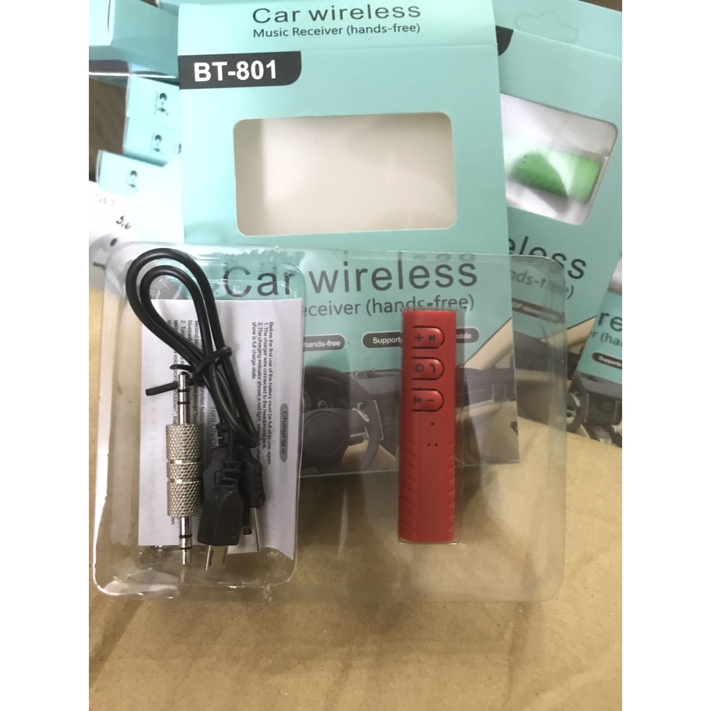 Usb Bluetooth BT 801 tích hợp pin, dùng cho xe hơi, tai nghe, âm ly, loa đài phiên bản bluetooth v4.1 - BT801