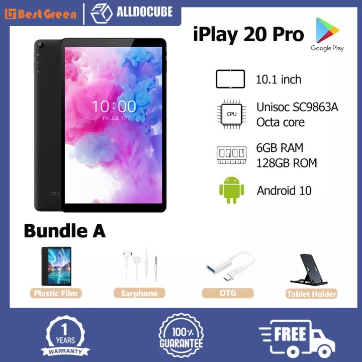 Máy tính bảng Alldocube IPlay 20 Pro 10.1 Inch Full HD, Ram 6GB Bộ Nhớ 128GB, Học Tập Giải Trí Tốt Nhất