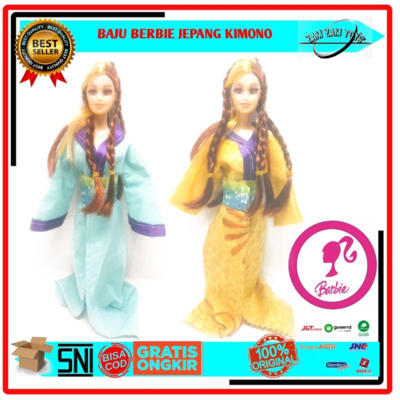 Áo Kimono Truyền Thống Nhật Bản Cho Búp Bê Berbie