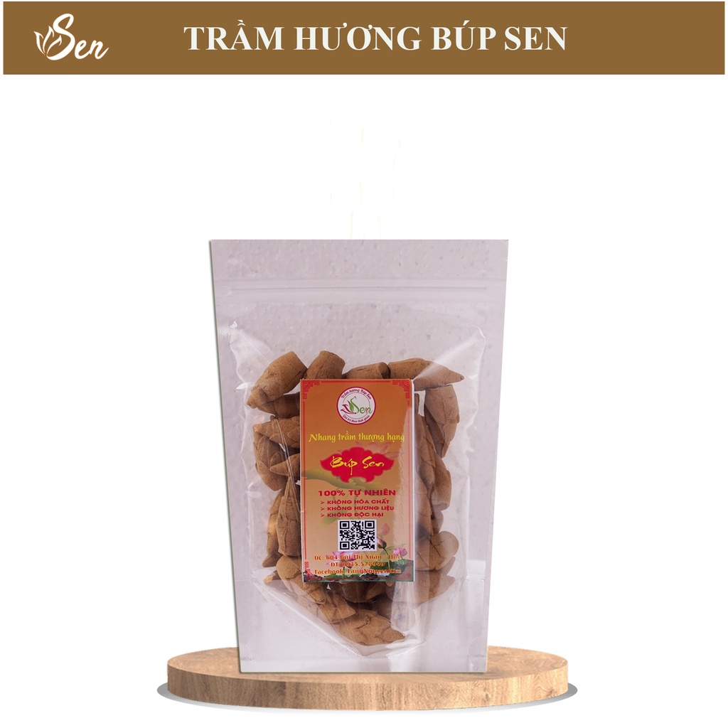 [Hương Nụ Sạch] Hương Nụ Trầm Sen Sạch cao cấp dùng lư xông hộp 40 viên - Hương Trầm Sạch Búp Sen