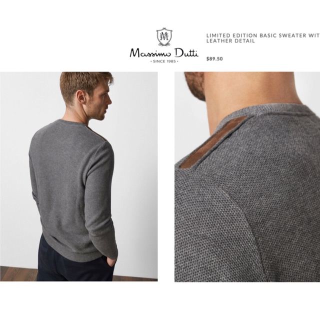 Sweater Massimo Dutti thanh lịch cổ điển