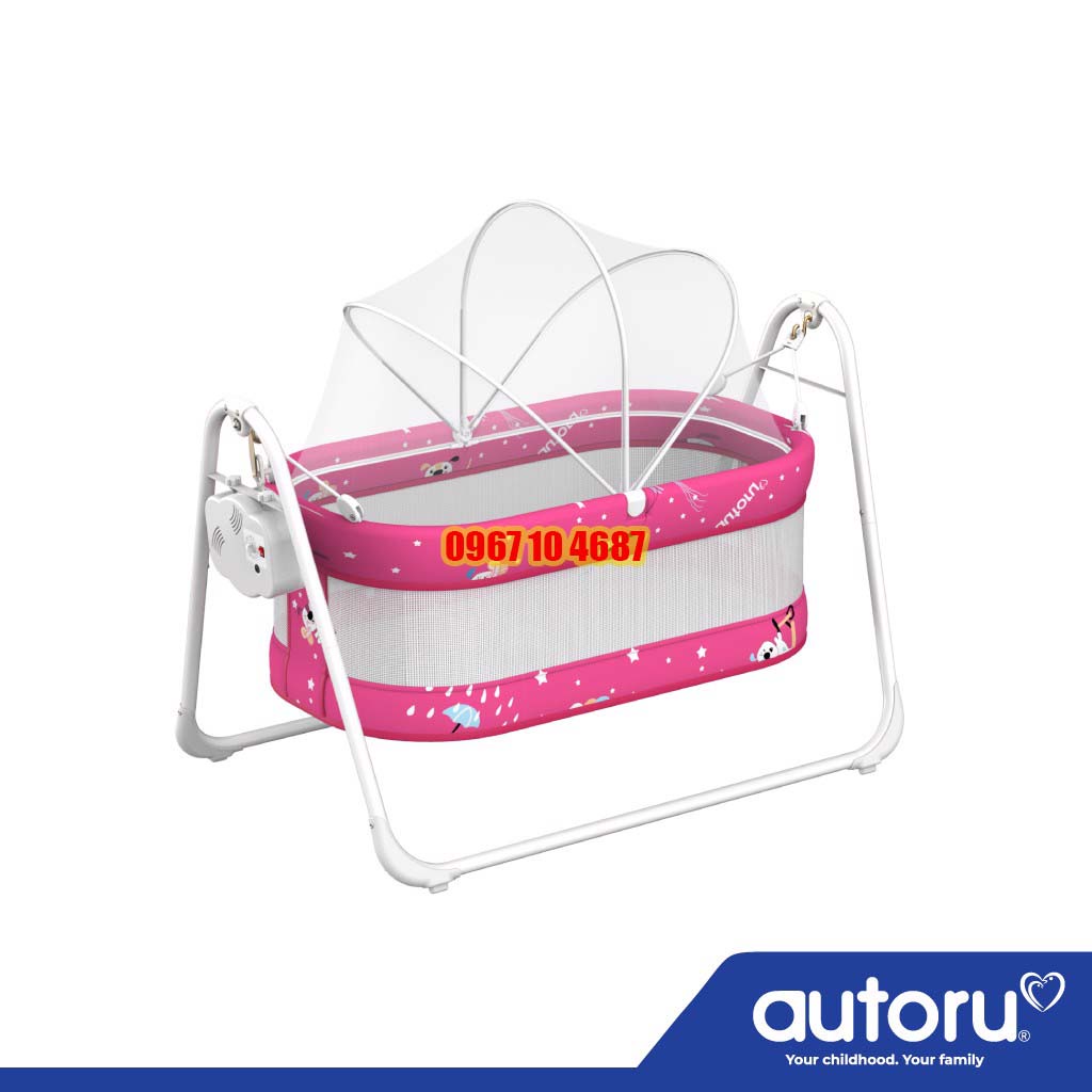 Nôi đưa điện tự động AUTORU  mẫu mới 2022 - Nôi Tự Động E1 - AUTORU - ACE1