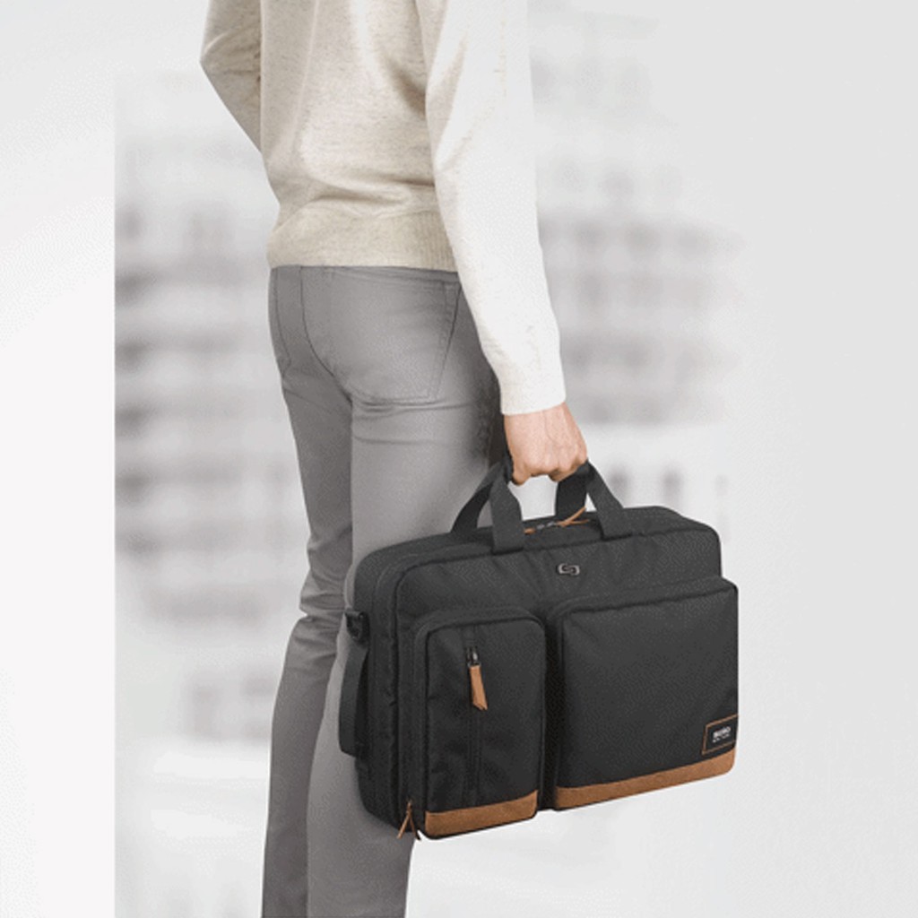 Balo laptop, Balo túi xách thời trang Solo Downtown Duane 15.6''  - 3 màu  với 2 cách đeo năng động BALOCENTER