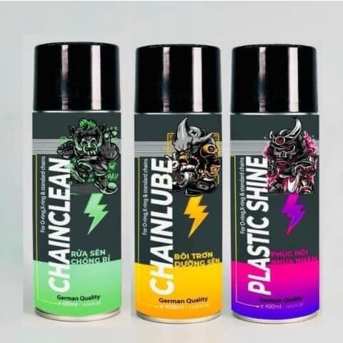 Xịt dưỡng sên, rửa sên và dưỡng nhựa nhám Sprayking 400ml