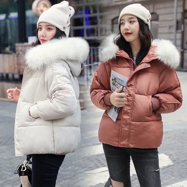 áo phao nữ Ulzzang Hàn Quốc mũ lông có thể tháo rời cho bạn nhiều lựa chọn mặc là xinh phân phối tại n2ts