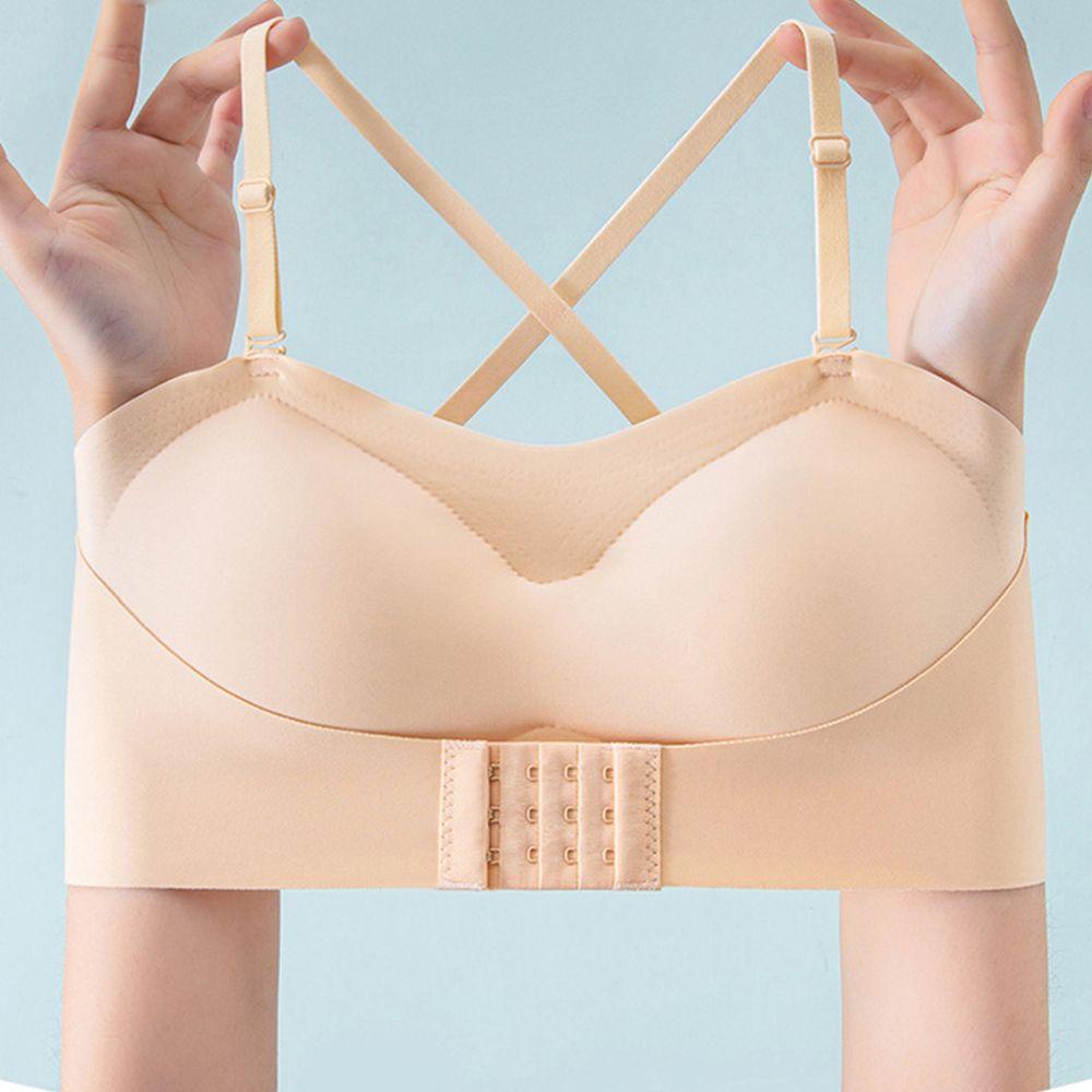 OCEANMAP Áo Lót Nâng Ngực Thoáng Khí Chống Lộ Cúp Chữ U Gợi Cảm Cho Nữ