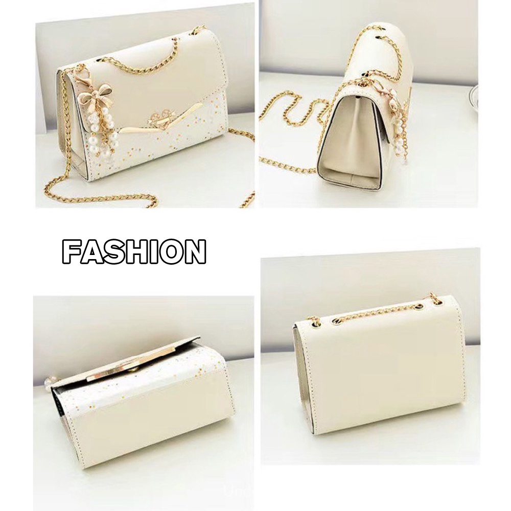 Túi Đeo Chéo Đính Kim Sa Thời Trang Hàn Quốc Đựng Điện Thoại Di Động Cho Nữ