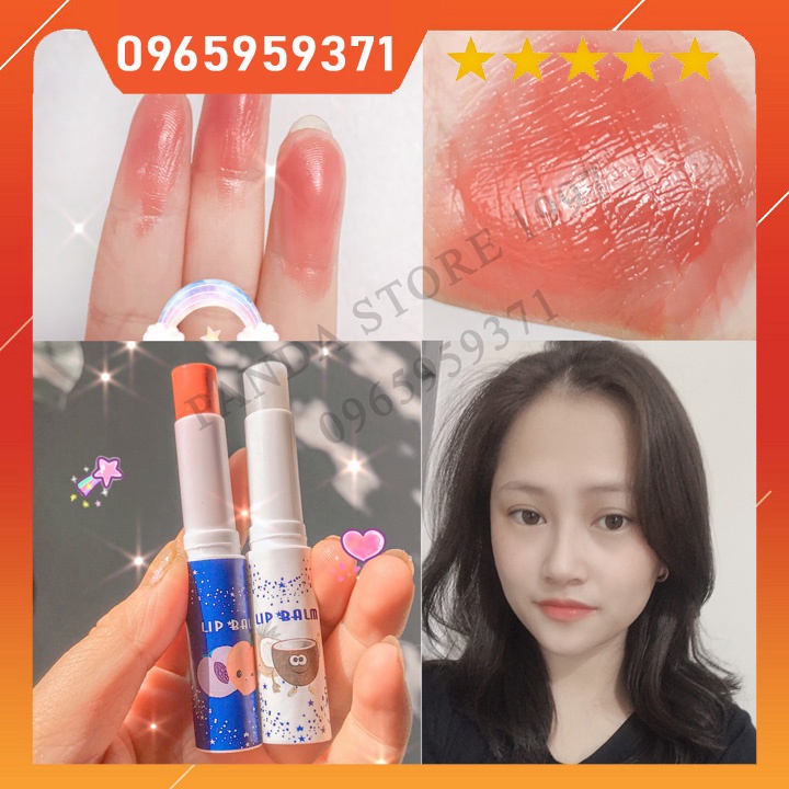 Son dưỡng đào hồng môi Lip Balm