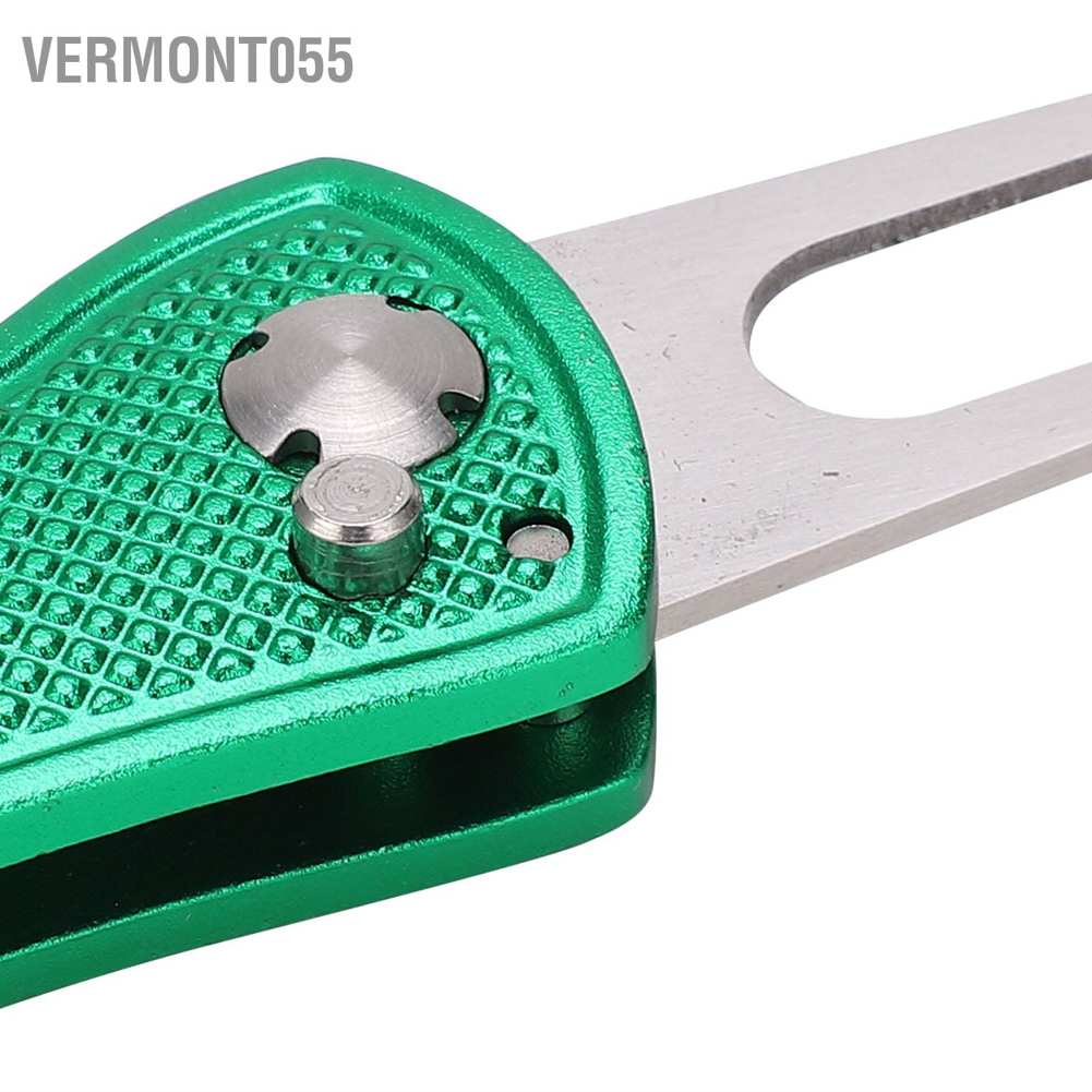 Hot DealsStainless Steel Golf Pitchfork Foldable Divot Tool Switchblade RepairSpot ExpressVermont055