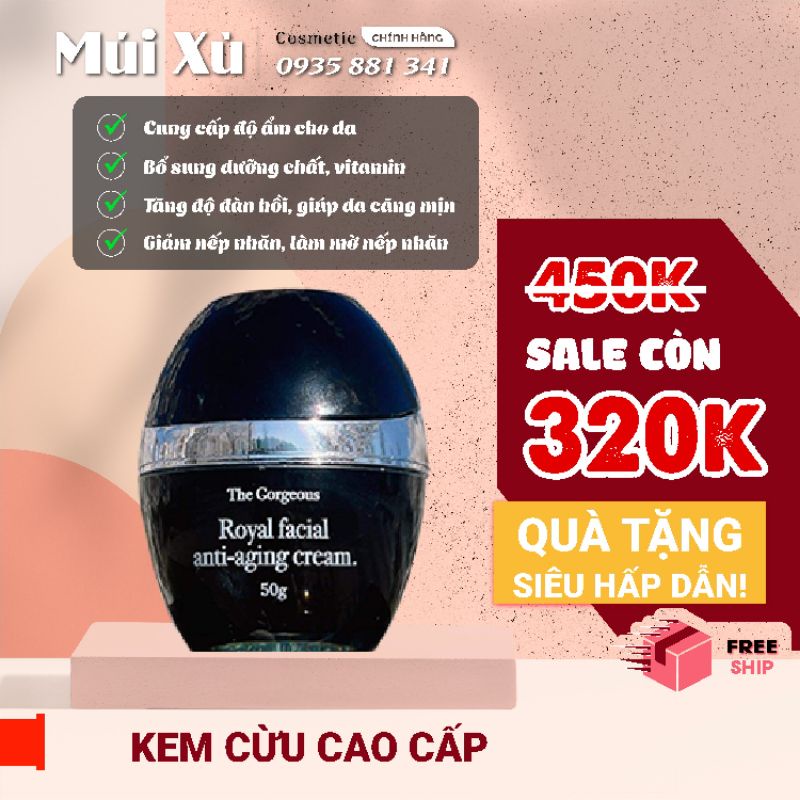 Kem Cừu Đêm Gorgeous Trắng Da Múi Xù [ Chính Hãng]