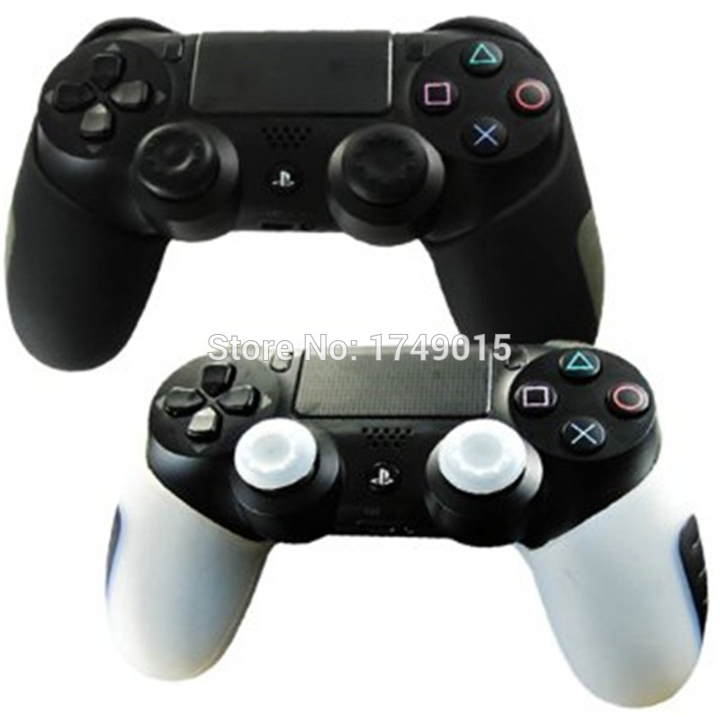 Vỏ bọc tay cầm điều khiển chơi game PlayStation 4 PS4 DS4 Pro Slim X 2 bằng cao su silicon dày