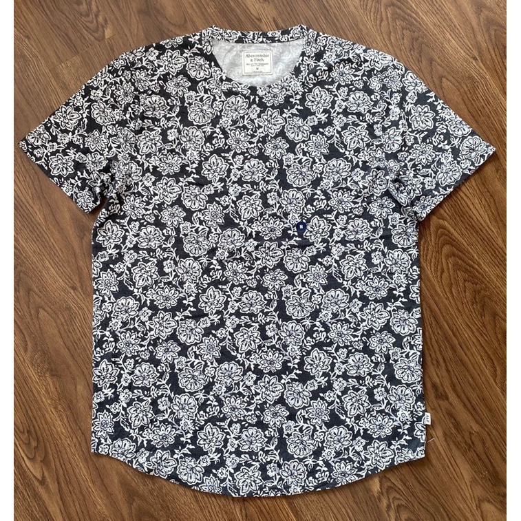 Áo thun Nam Abercrombie họa tiết hoa nhiệt đới - Hàng VNXK