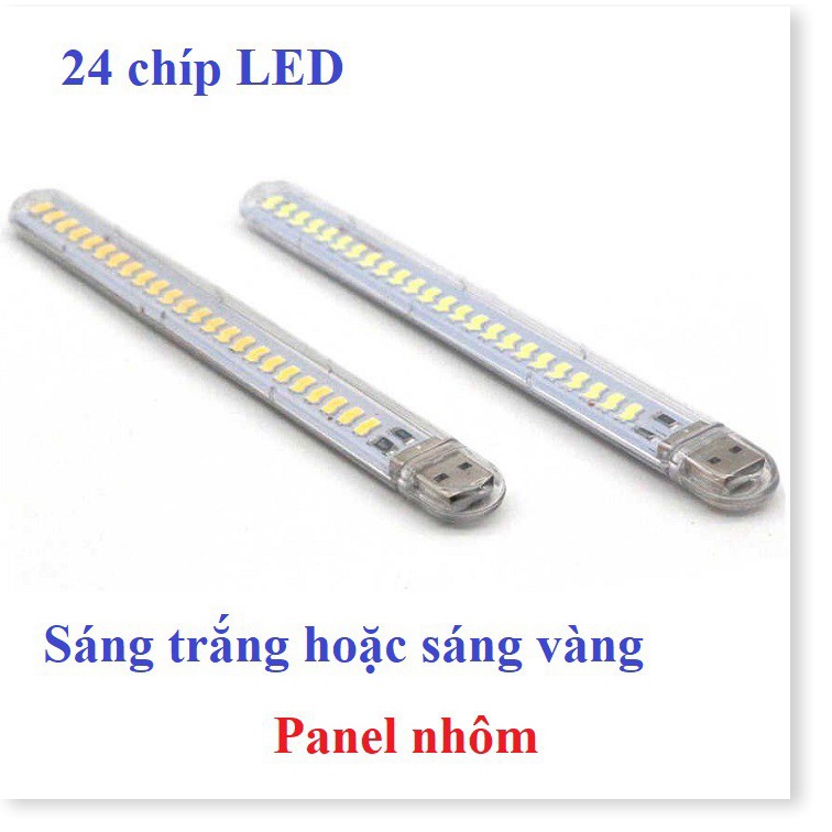 Thanh đèn LED mini 8 bóng, 24 bóng siêu sáng cổng cắm USB thích hợp để bàn học, đọc sách đầu giường