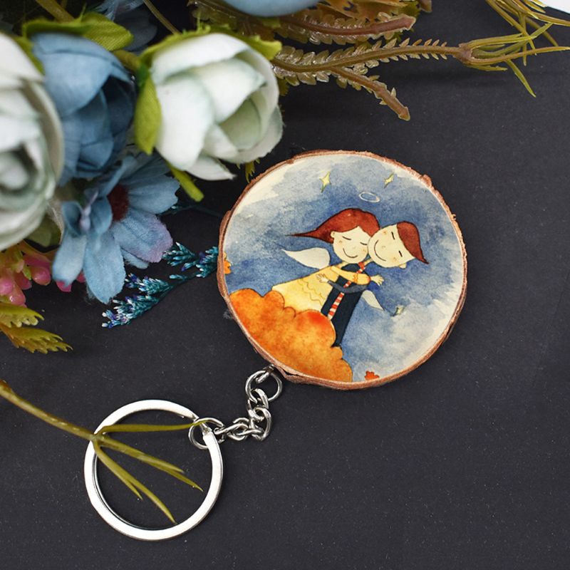 Set 10 Móc Khóa Hình Lát Tự Nhiên