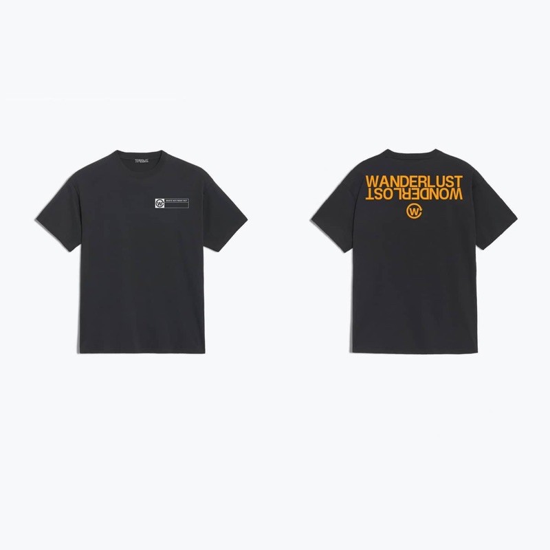 Wndr1st "w:ankh" ID ORANGE REFLECTIVE T-SHIRT.