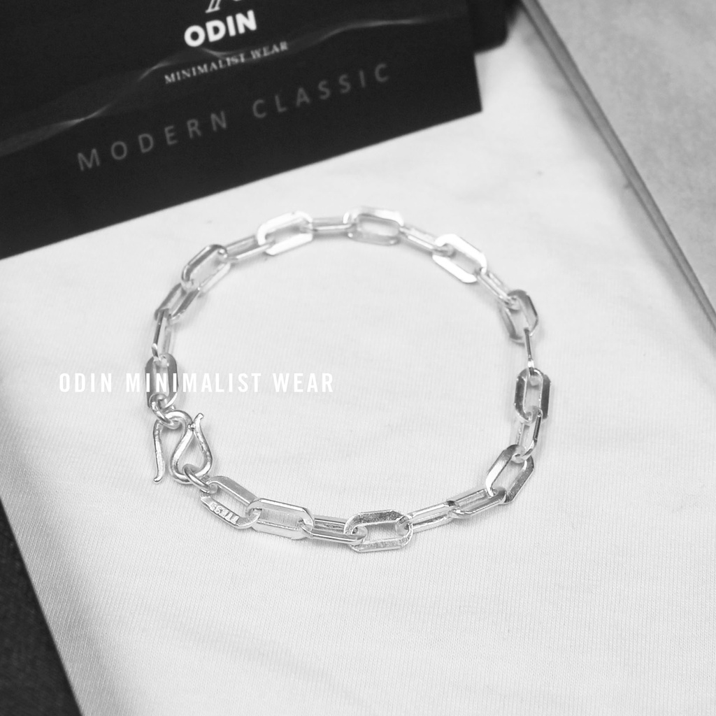 Vòng tay Bạc ODIN - 100% S925 - S950 phong cách Năng động &amp; Tối giản - Bảo hành làm sáng 12 tháng