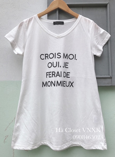Áo Phông Chữ Nữ Hàng Xuất Nhật