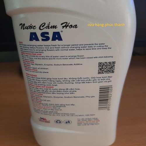 Nước cắm hoa asa