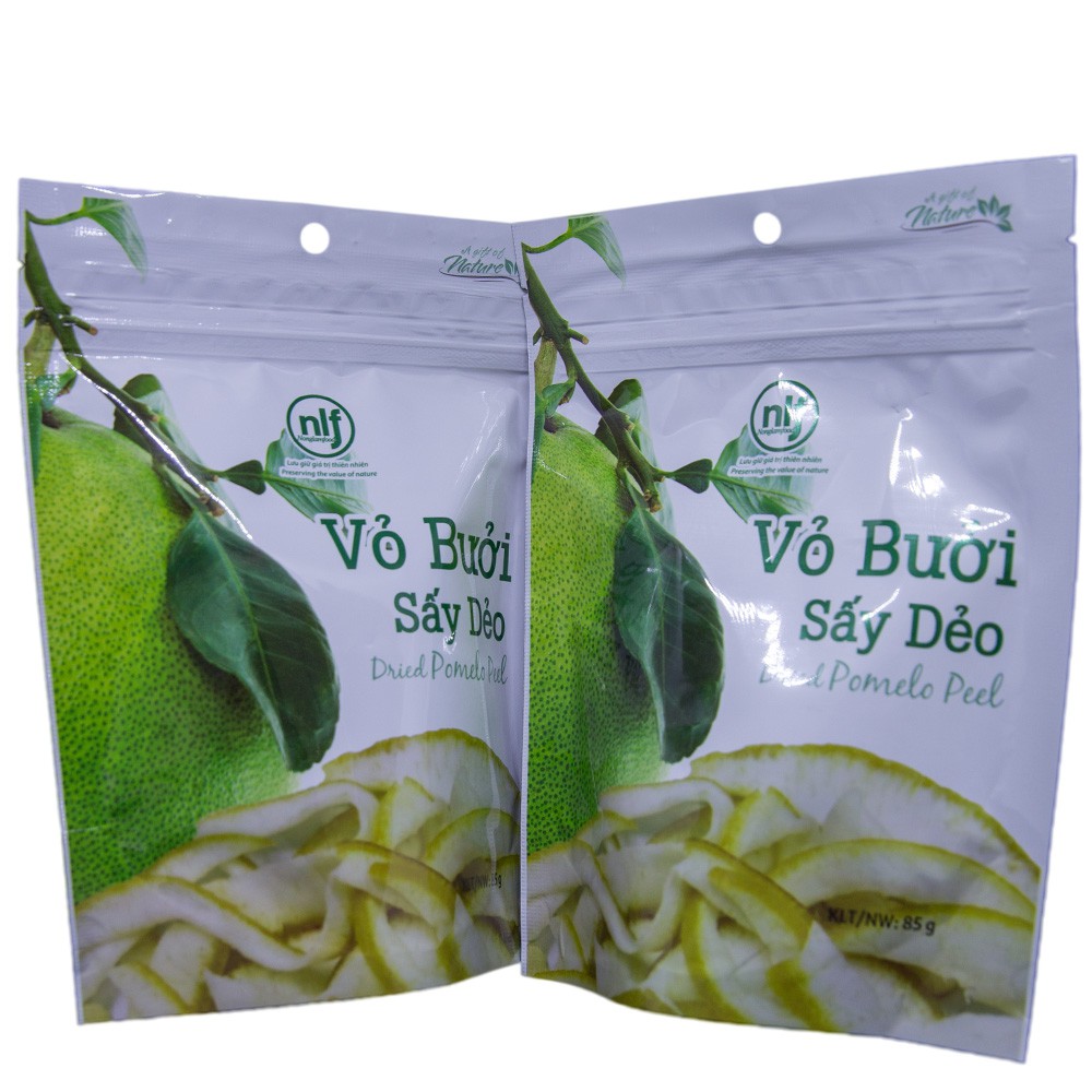 Vỏ Bưởi Sấy Dẻo Nông Lâm Food (Dried Pomelo Peel) - 100% Từ Thiên Nhiên