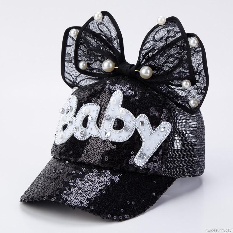 Mũ Lưỡi Trai Đính Nơ Đáng Yêu Cho Bé