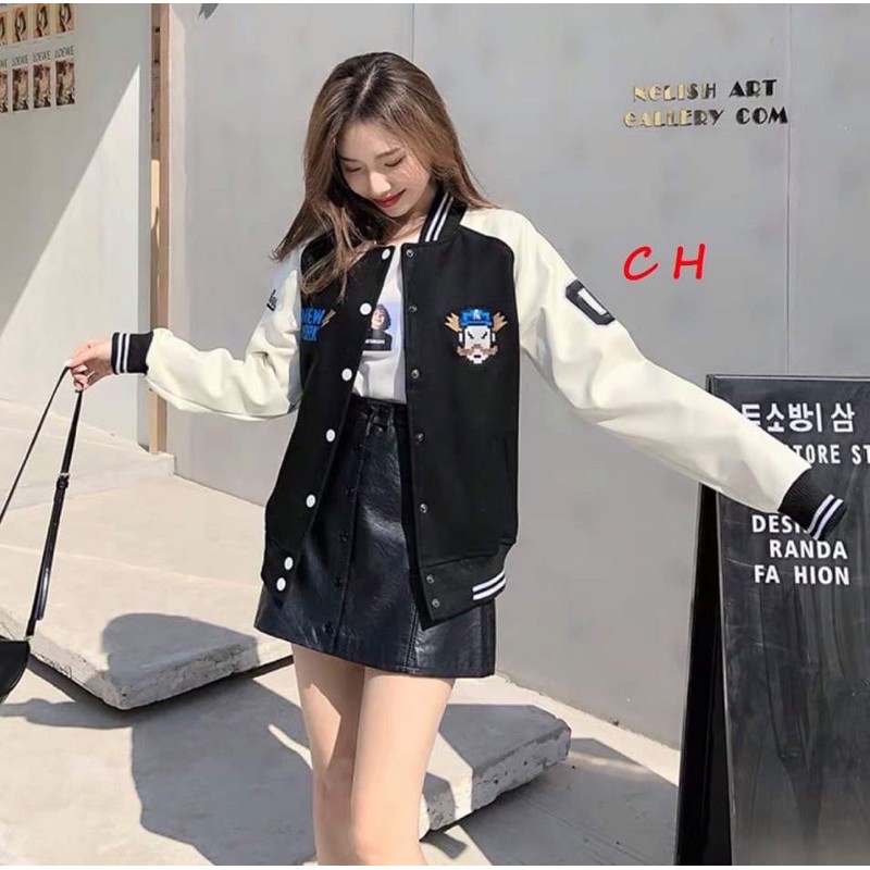 Áo bomber phối tay zaplang Mario 03 COH877 | BigBuy360 - bigbuy360.vn