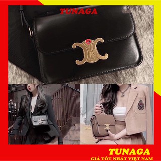 [SỈ SLL] Túi Đeo Nữ/Túi Xách Nữ Da Nhám Pu Hai Màu Khóa Vàng Chữ C Siêu Sang/Đeo Là Chảnh