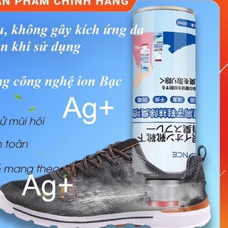 Chai xịt khử mùi hôi giày Nano Bạc bình xịt thơm khử mùi mồ hôi chân đi du lịch thể thao tennis