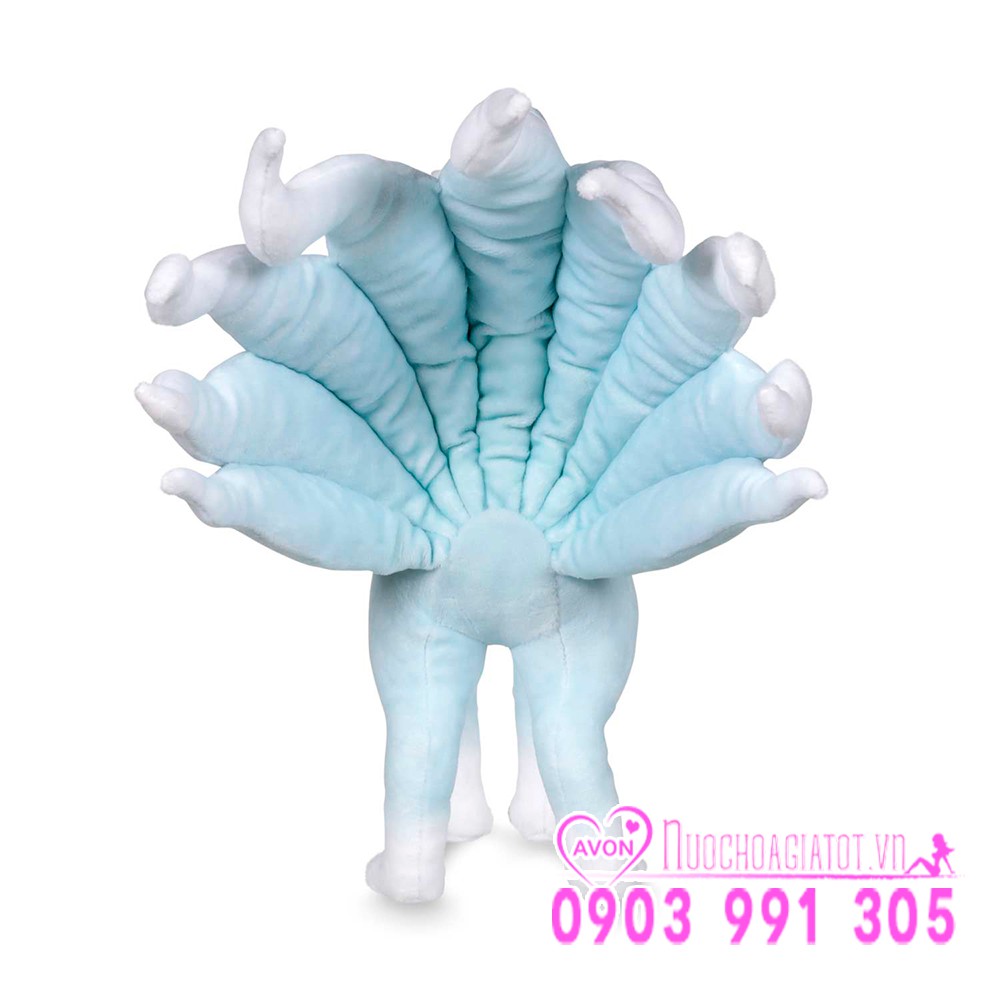 Gấu bông cáo chín đuôi alola form Ninetales pokemon kyukon hệ băng 25cm free ship có sẵn tặng kèm túi quà