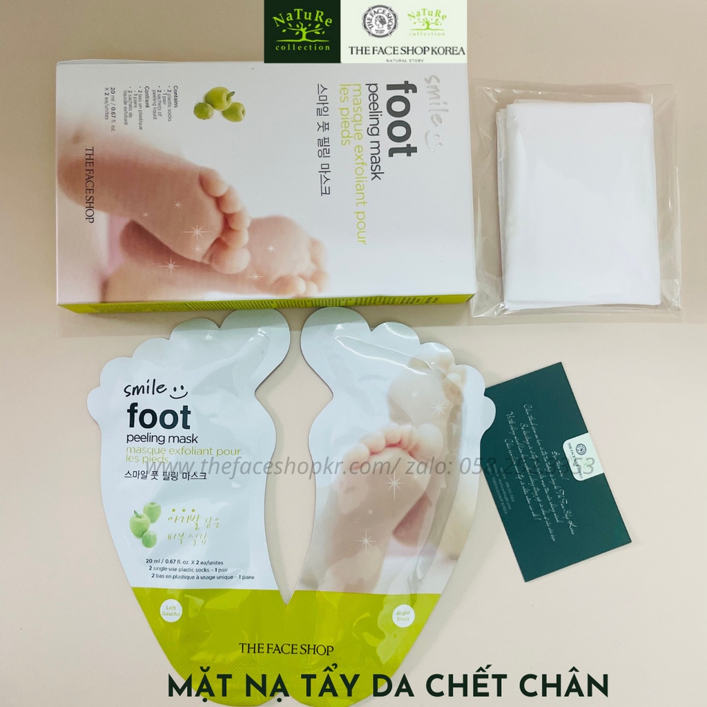 Mặt Nạ Tẩy Da Chết, Da Sần Chân TheFaceShop SMILE FOOT PEELING MASK