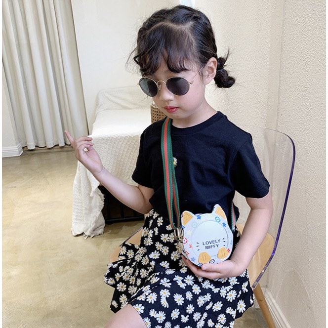Túi thời trang đeo chéo trẻ em hoạt hình dễ thương cho bé gáipo