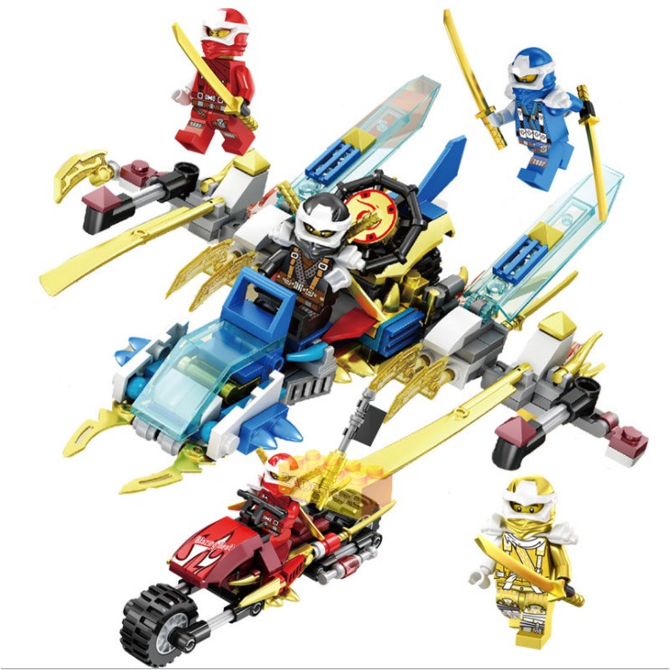 Đồ chơi lắp ráp Lego Ninjasn Chiến xa chiến cơ 8 IN 1 -  Kích thích sáng tạo cho bé - Trò chơi Xếp hình mô hình nhân vật