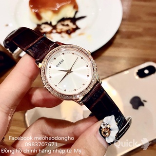 (Auth) ĐỒNG HỒ NỮ GUESS CASUAL BROWN CUFF