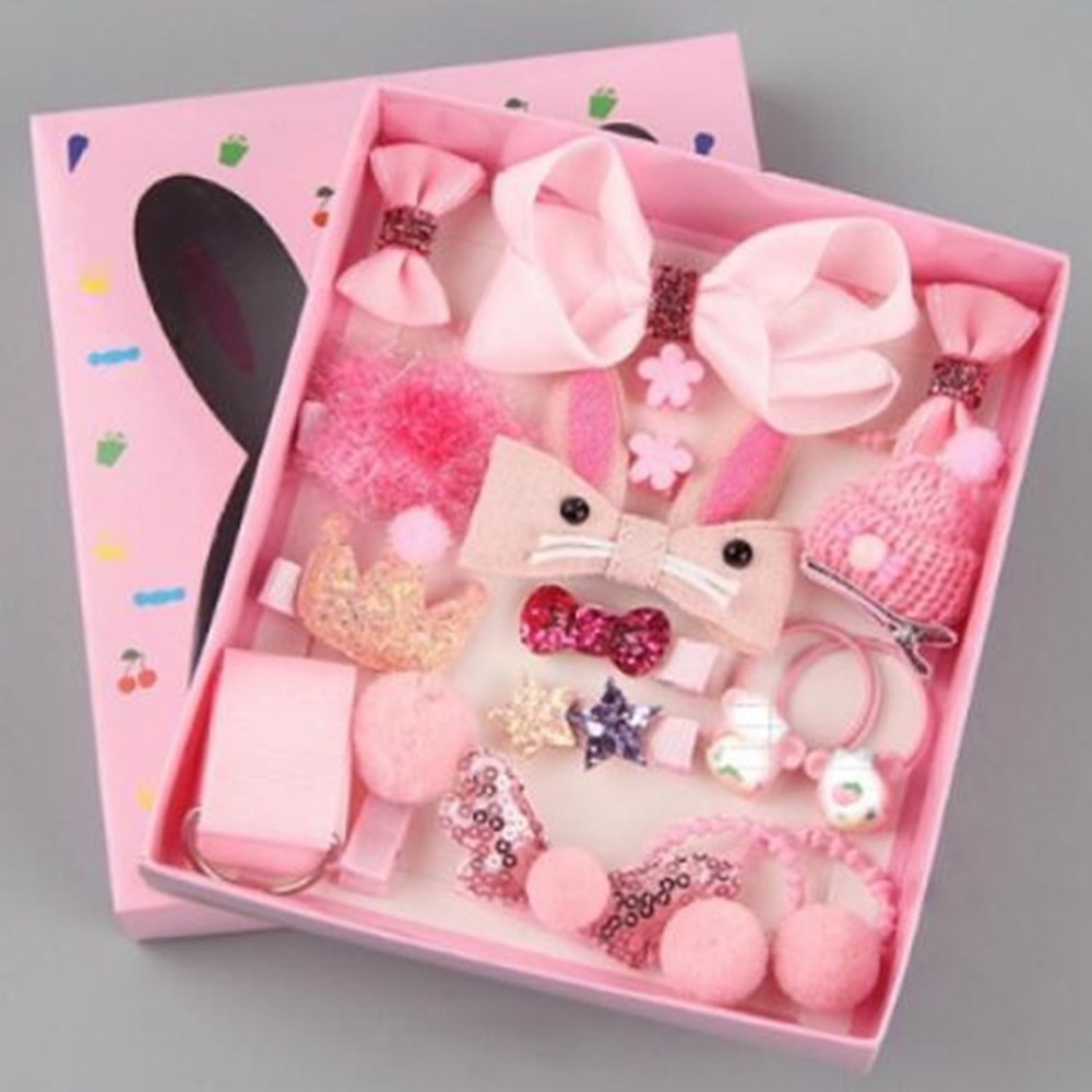 Set 18 Dây Buộc Tóc Xinh Xắn Cho Bé Gái
