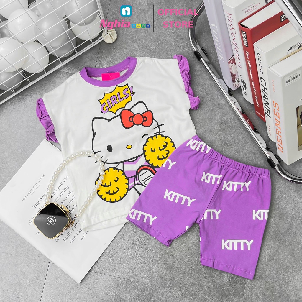 Đồ bộ bé gái NGHĨA BABY dành cho bé từ 12kg-40kg