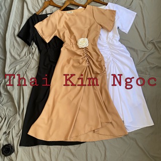Đầm dự tiệc eo nhún chuổi