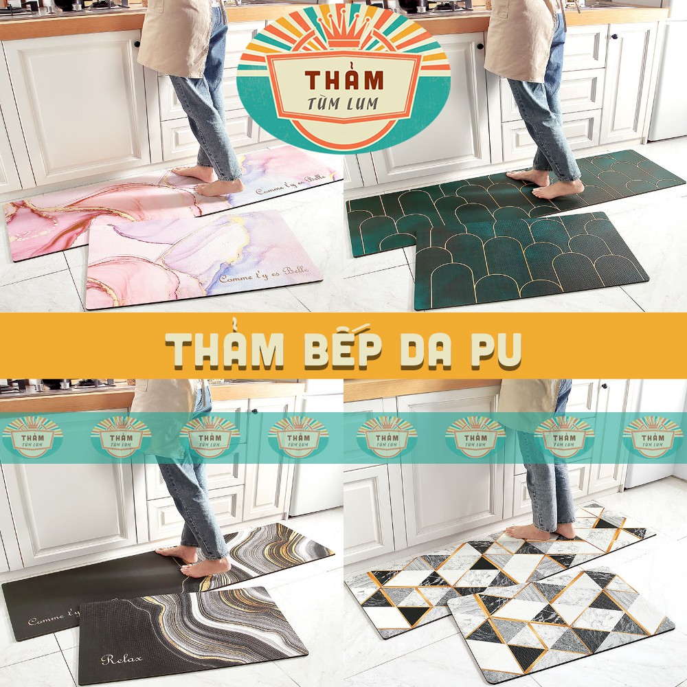 THẢM bếp THẢM nhà bếp chất liệu da PU MỀM MẠI CAO CẤP - BÁN LẺ TỪNG TẤM - TB 1